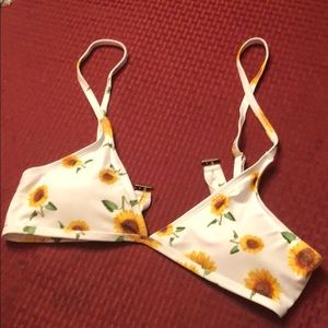 Sunflower bikini top